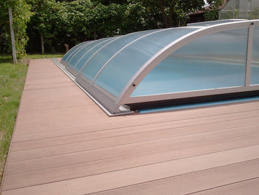 Pool enclosure NIVO KIT 650WC 3x6 ELOX (multiwall, side door)