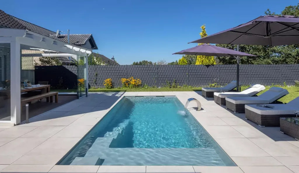 Leisurepools Precision High Waterline 3.2×5.1-8.1m, 1.5m deep