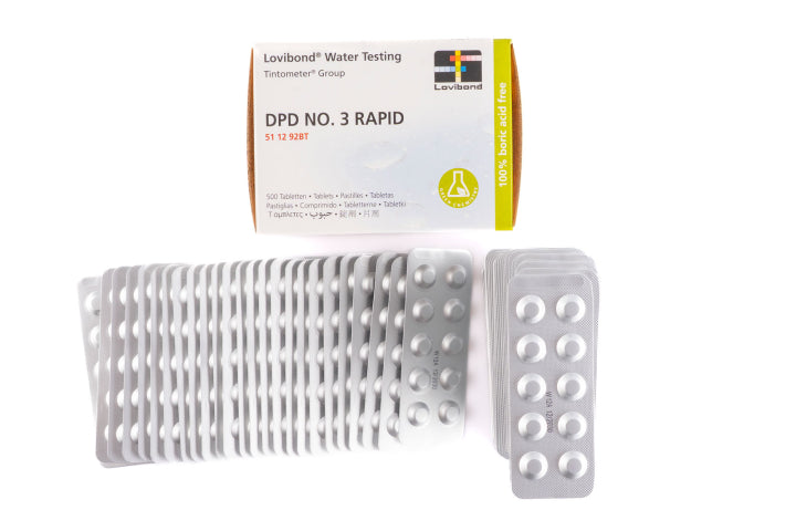 DPD3 total chlorine test tablets, 500 tablets