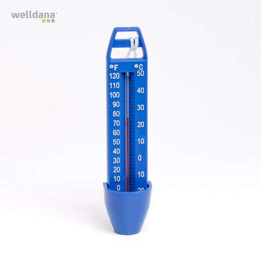 Blå pooltermometer 16 cm