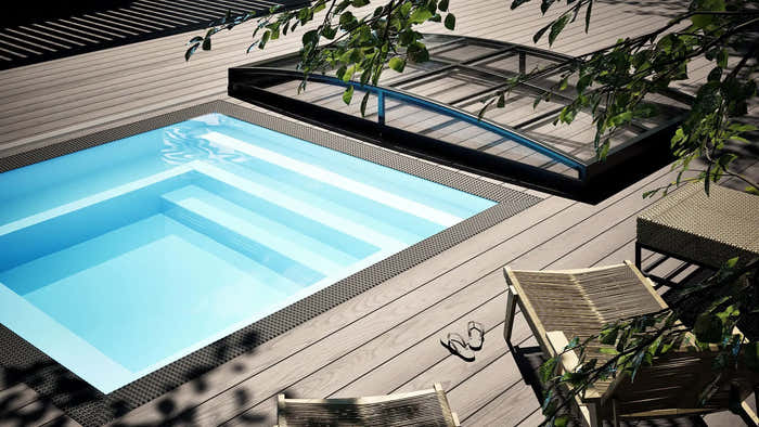 Mini pool and wellness pool