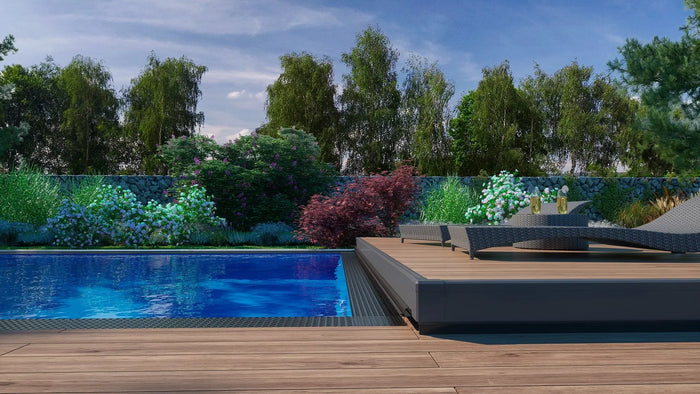 Movable pool deck