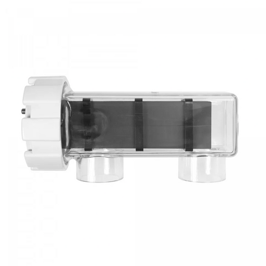 TE25 electrolysis cell in a transparent housing for a salt chlorinator
