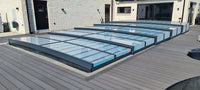Pool Roof ICON KIT S2 4×8 (clear glass, side door, single track, anthracite)