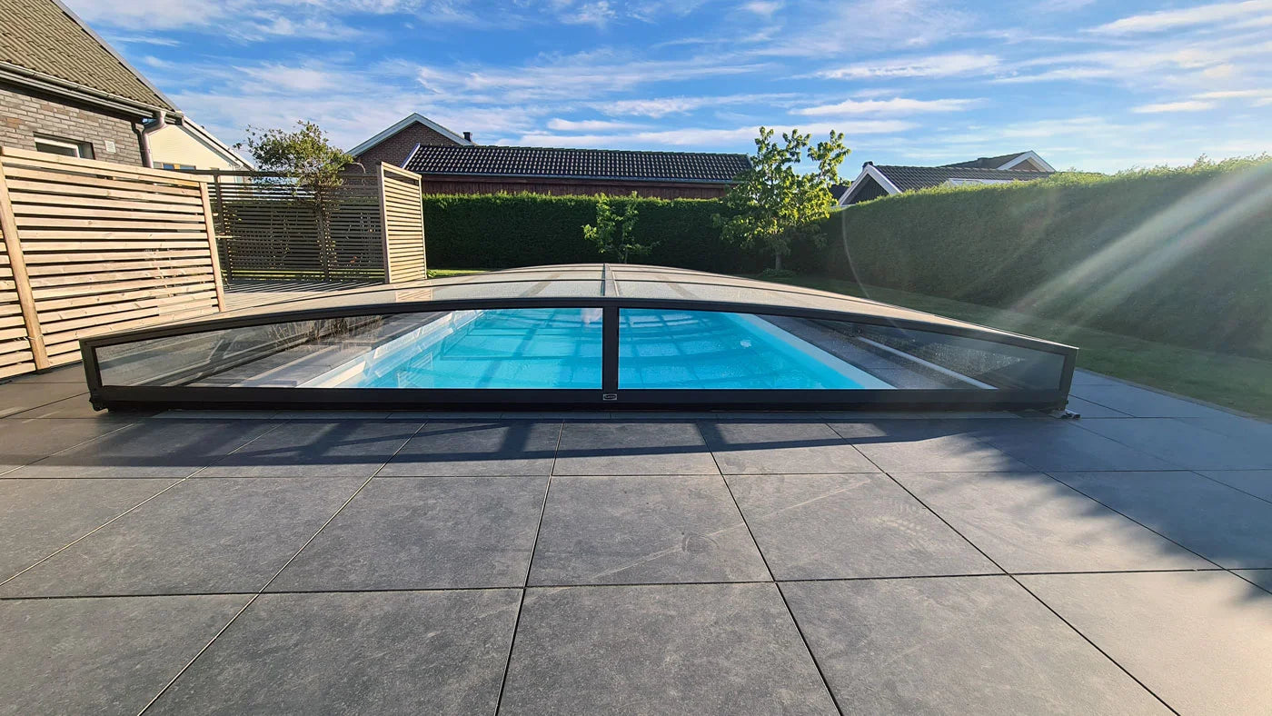 Pool Roof Sydney 4×7 (Single Rail, Anthracite)