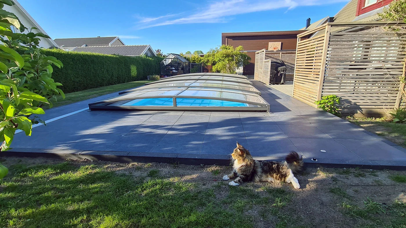 Pool Roof Sydney 4×7 (Single Rail, Anthracite)