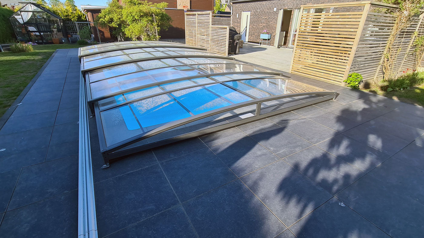 Pool Roof Sydney 3×6 (Single Rail, Anthracite)
