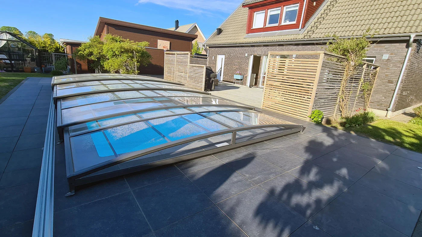 Pool Roof Sydney 4×7 (Single Rail, Anthracite)
