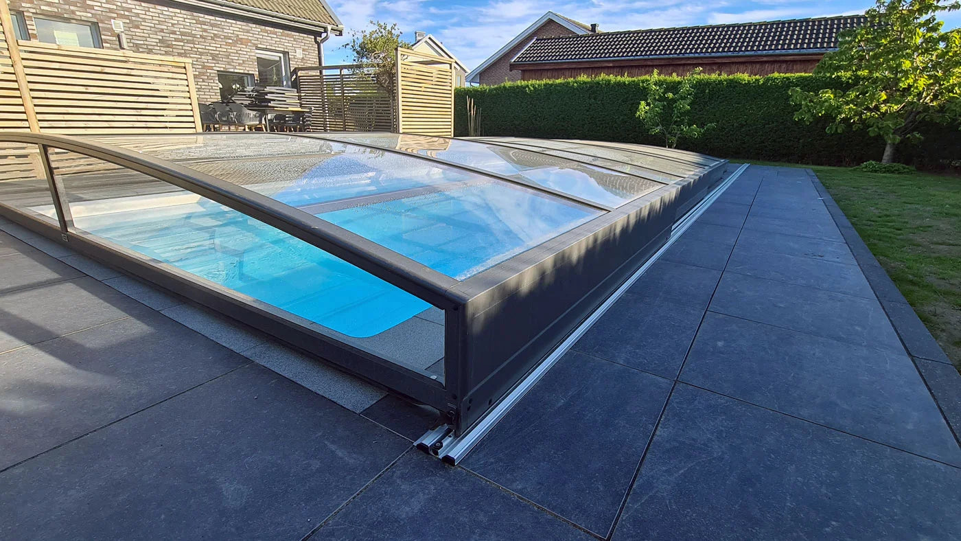 Pool Roof Sydney 4×7 (Single Rail, Anthracite)