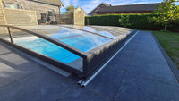 Pool Roof Sydney 4.5×8 (Single Rail, Anthracite)