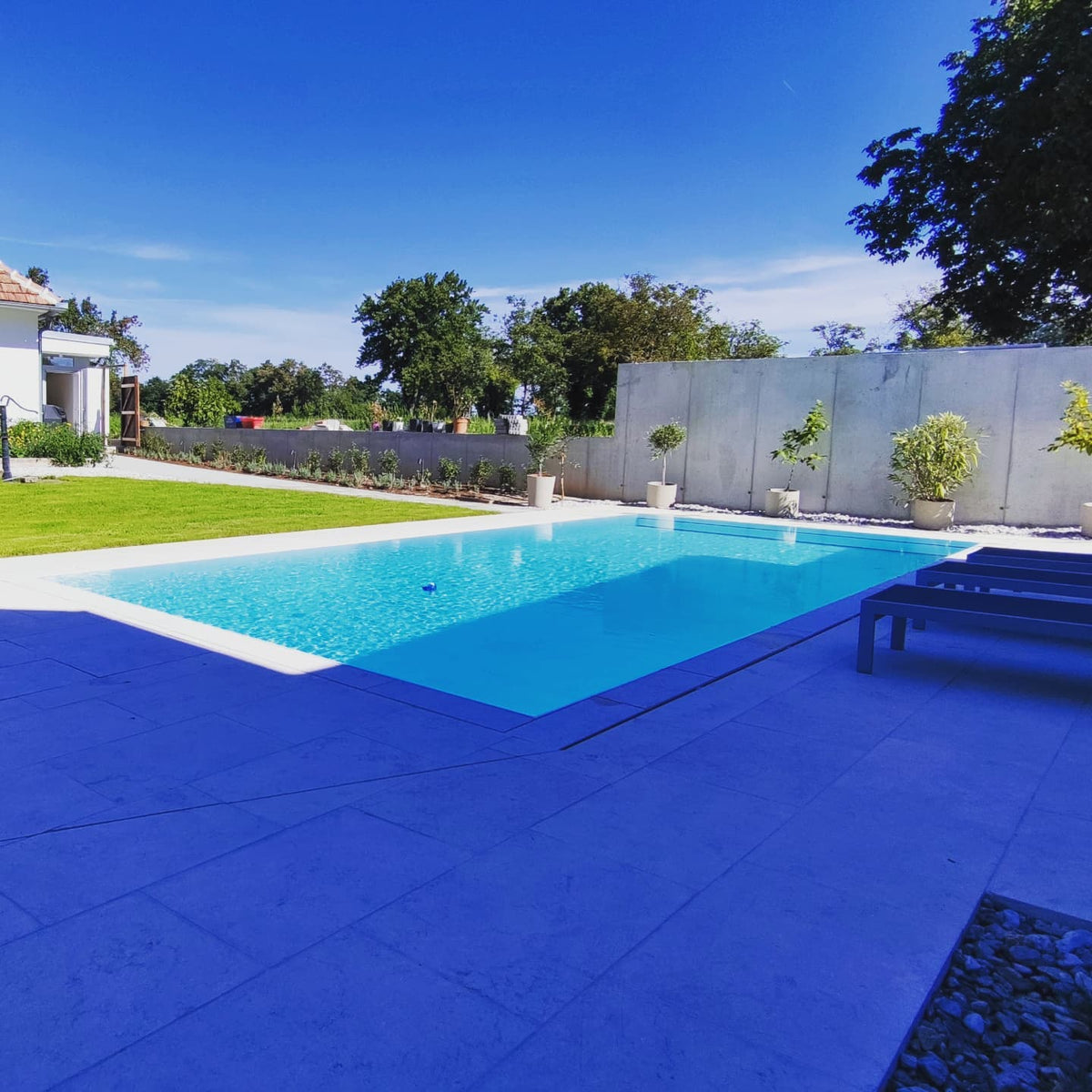 Pooltime Exclusive overflow PP pool balancing tank 4 x 8 x 1,5 m