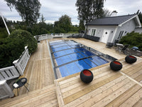 Pool Roof Sydney 3.5×3.5 (Single Rail, Anthracite)