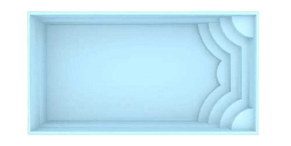 Fiberglass Pool Aruba 700 7.20m x 3.70m x 1.50m