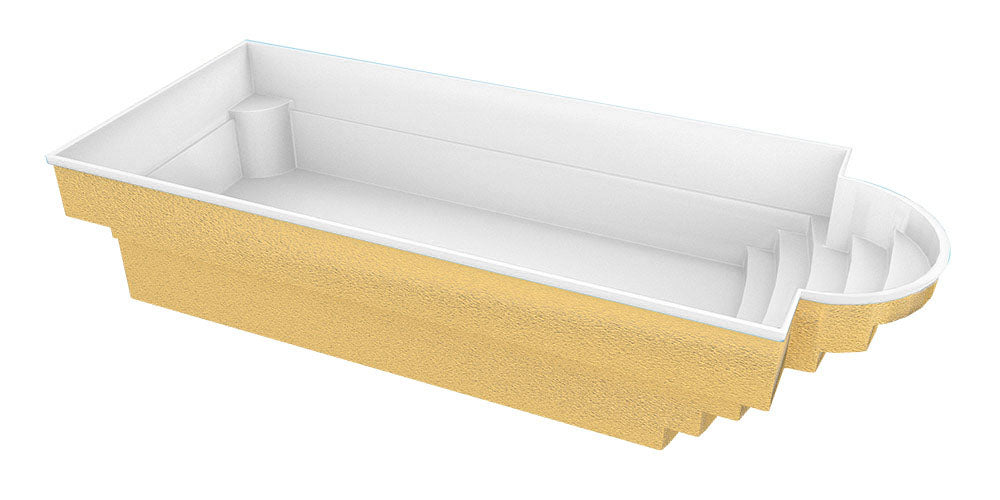 Glasfiberpool Aves 800 8.00 m x 3.20 m x 1.55 m