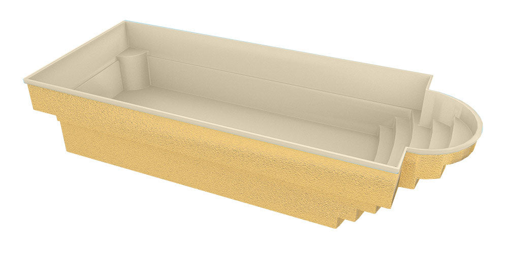 Glasfiberpool Aves 800 8.00 m x 3.20 m x 1.55 m