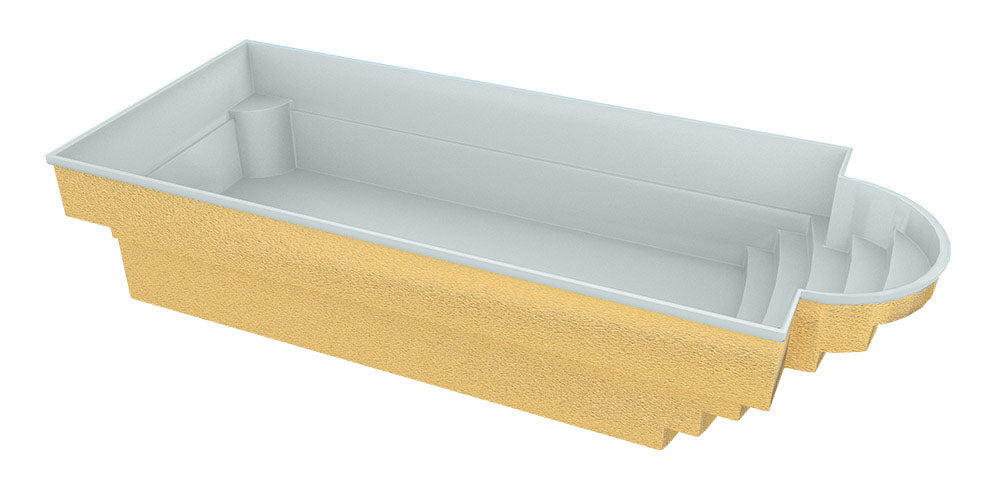 Glasfiberpool Aves 800 8.00 m x 3.20 m x 1.55 m