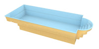 Fiberglass pool Barbados 9.40m x 3.70m x 1.50m