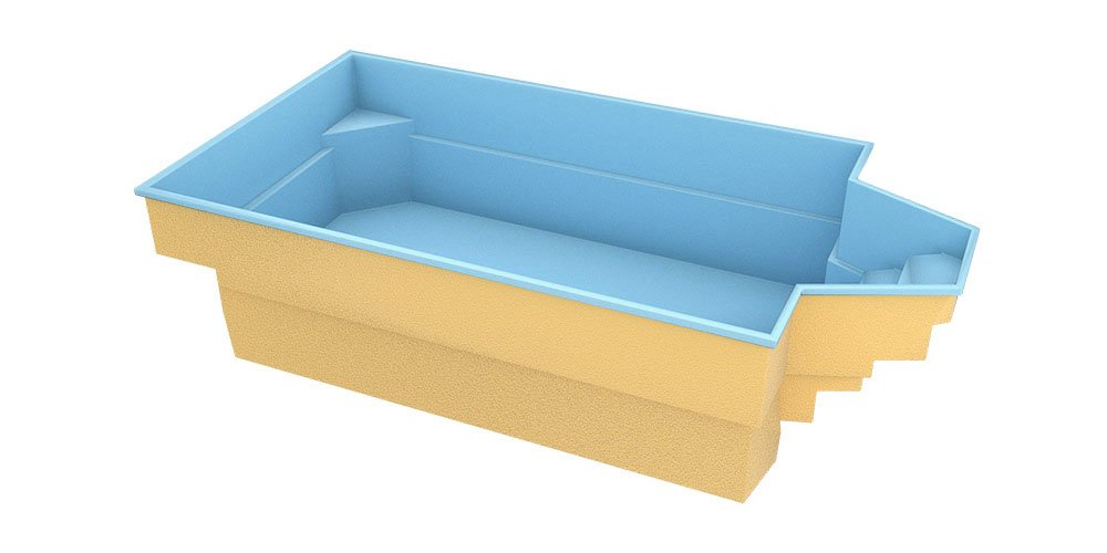 Fiberglass Pool Grenada 600 6.00m x 3.00m x 1.52m