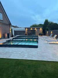 Pool Roof ICON KIT S2 4×8 (clear glass, side door, single track, anthracite)