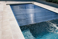 Leisurepools Reflection with slatted cover box 3.8×7.92-9.92m, 1.28-1.78m deep