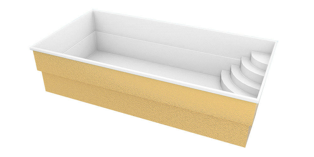 Fiberglass pool Papeete 600 6.00m x 3.00m x 1.50m