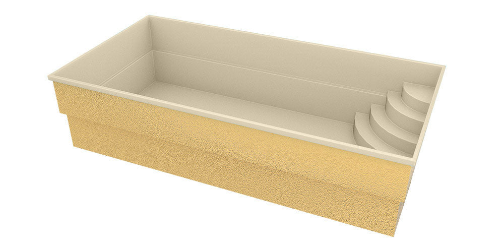 Fiberglass pool Papeete 600 6.00m x 3.00m x 1.50m