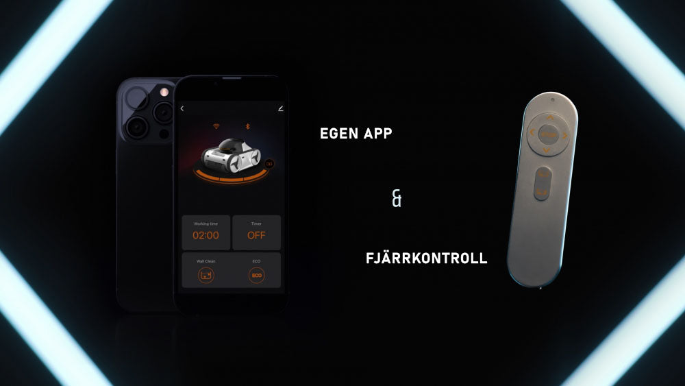 Pool Robot XWarrior InverX X60 AI wireless wall and base