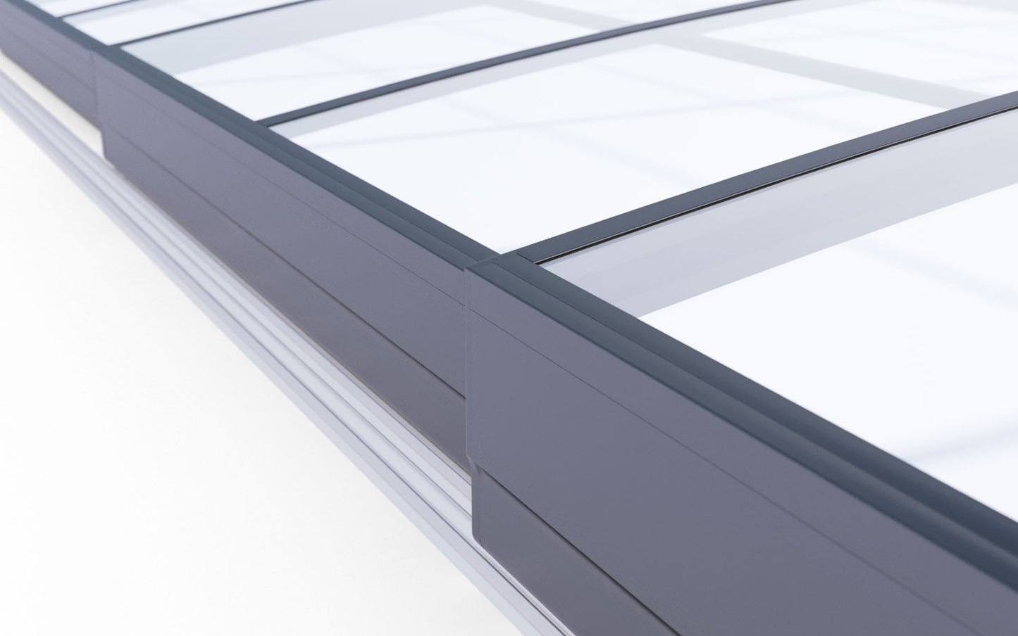 Pool Roof Sydney 3.5×8 (Single Rail, Anthracite)