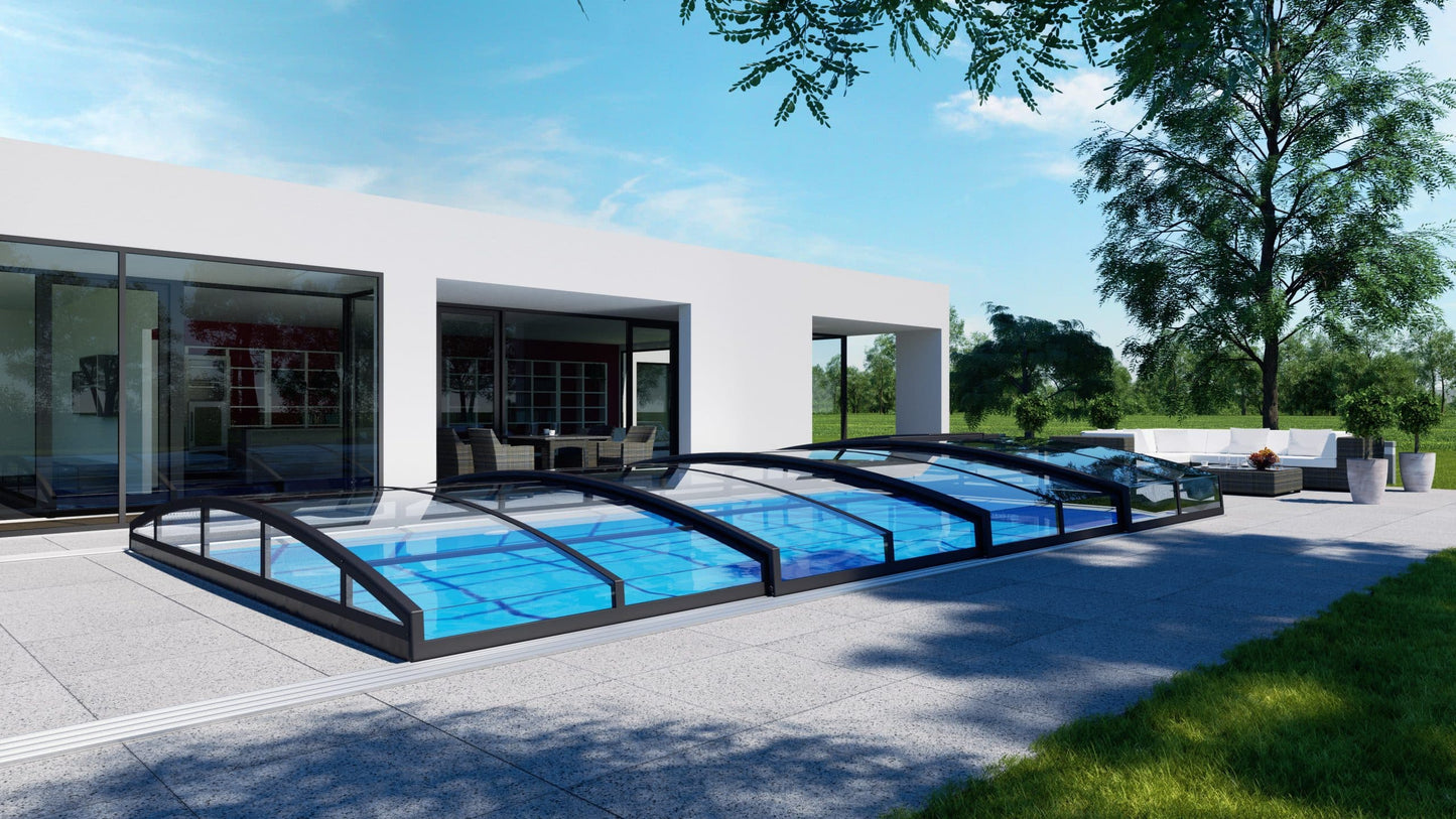 Pool Roof Infinity 3×6 Clear Glass