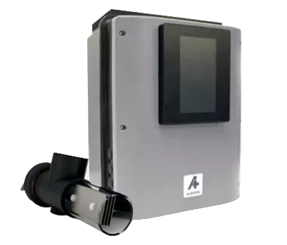 Albixon Oxilife salt cell with a grey control unit and touchscreen