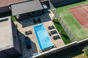 Glasfiberpool Aruba Plus 8.00m x 3.70m x 1.50m