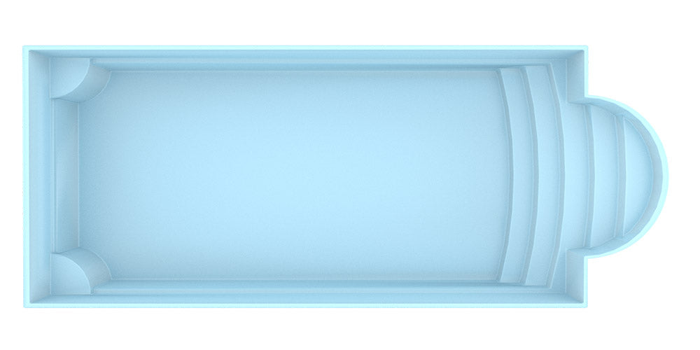 Glasfiberpool Aves 800 8.00 m x 3.20 m x 1.55 m