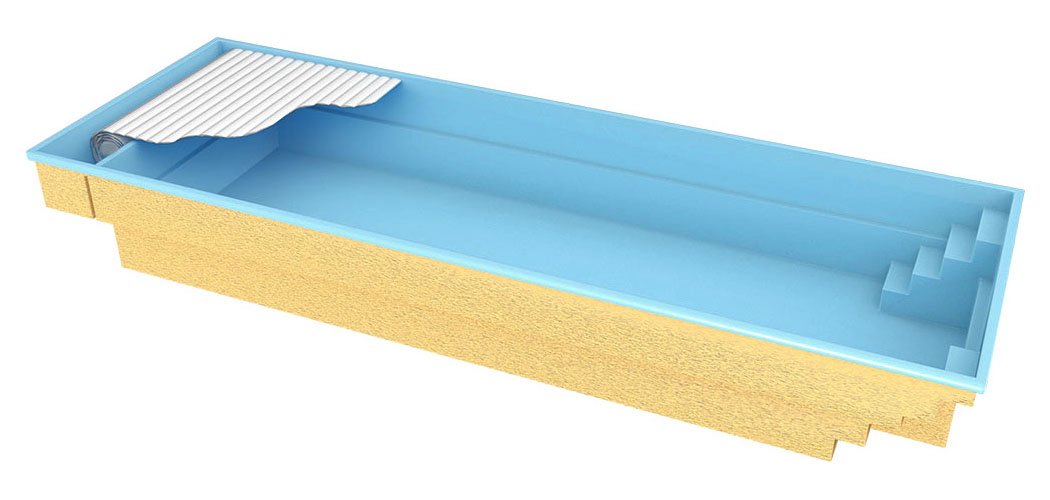 Glasfiberpool Bahama 11 11.10m x 3.75m x 1.50m