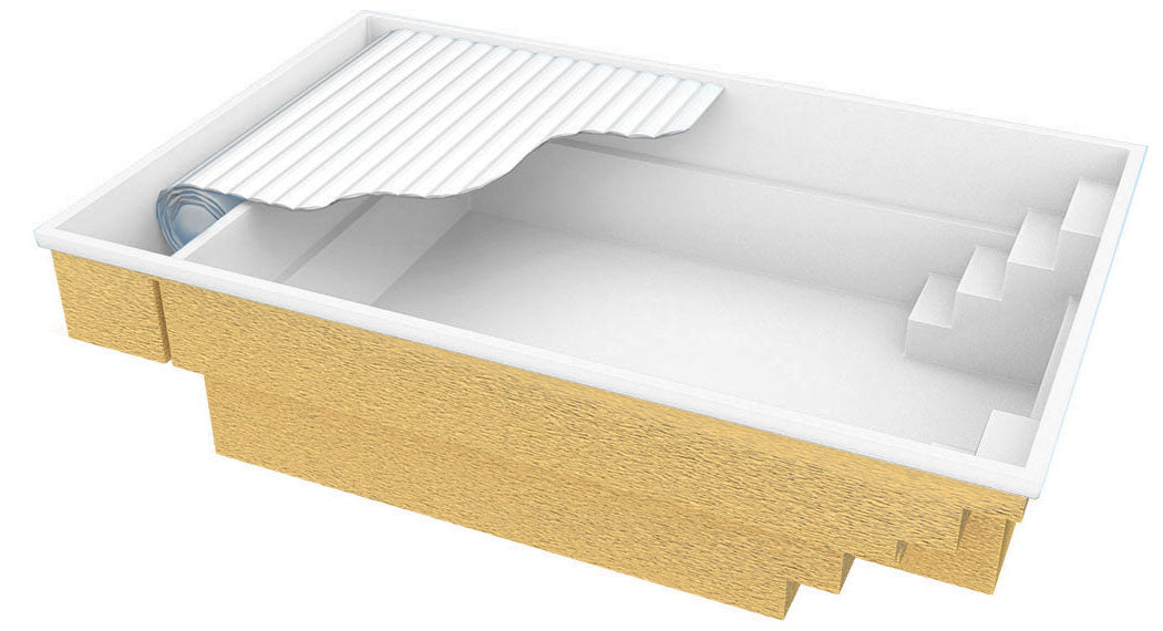 Glasfiberpool Bahama 600 6.10m x 3.75m x 1.50m