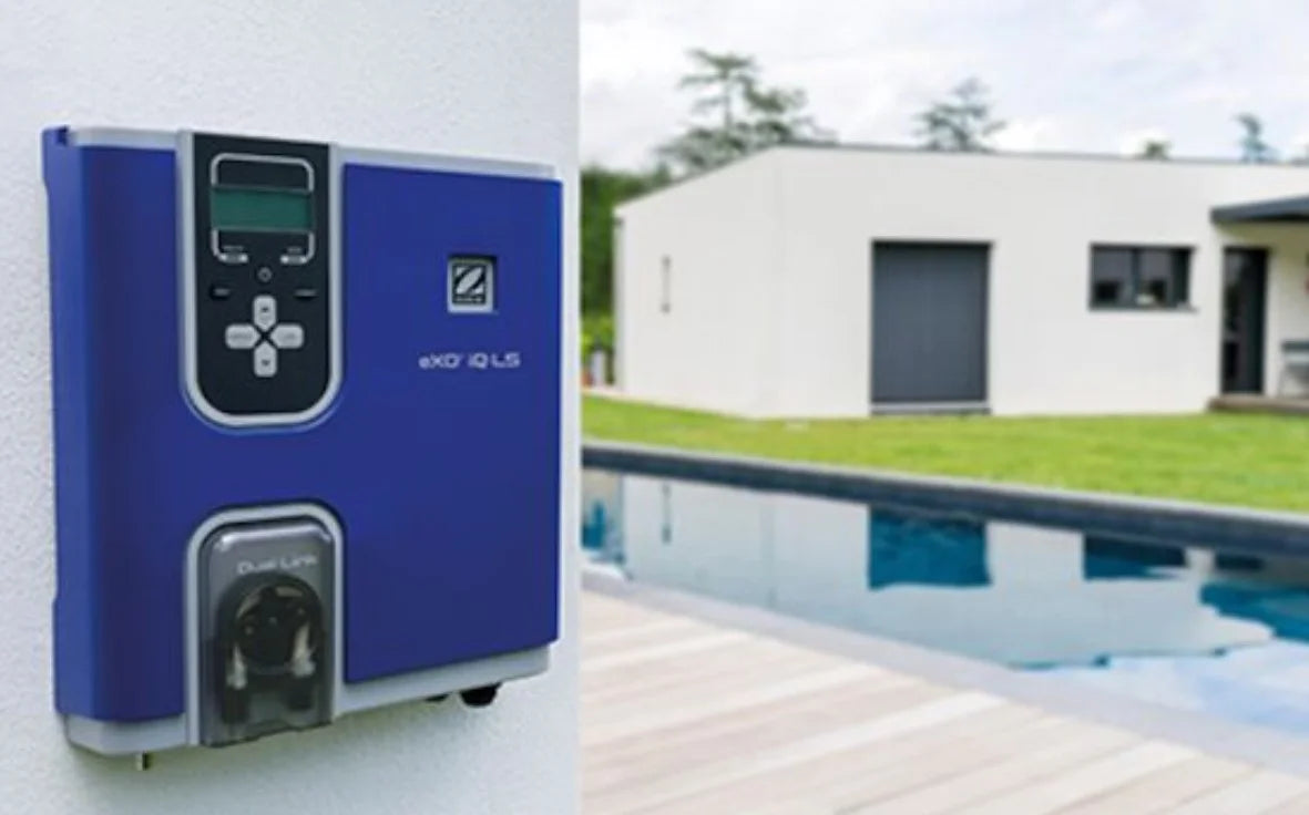Zodiac EXO iQ chlorinator with low salt content
