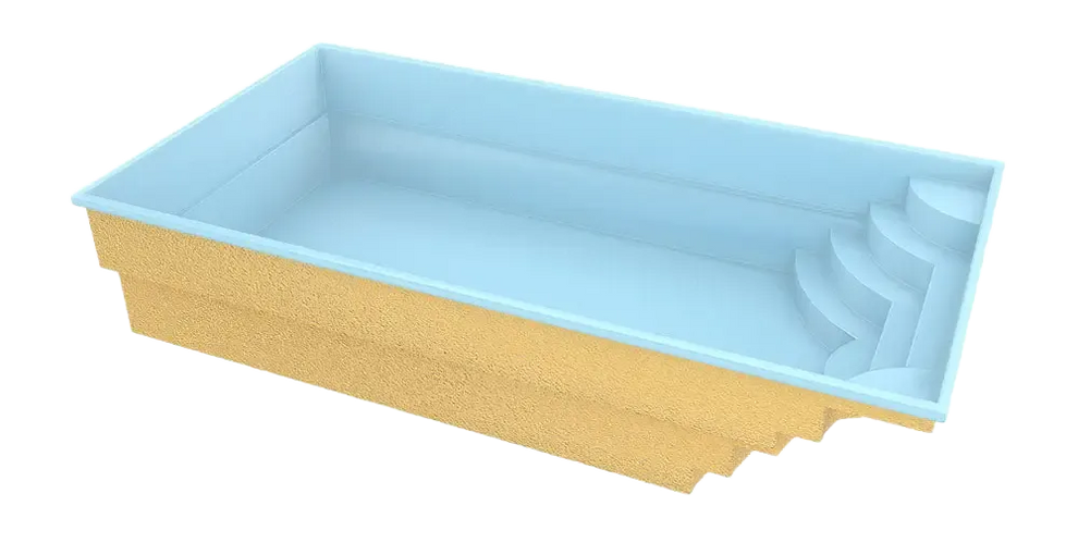 Fiberglass Pool Aruba 700 7.20m x 3.70m x 1.50m
