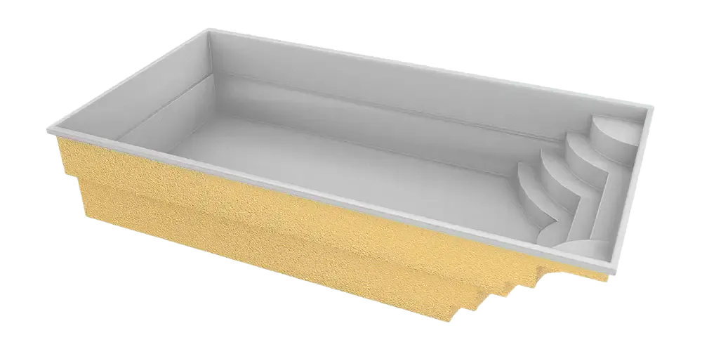 Fiberglass Pool Aruba 700 7.20m x 3.70m x 1.50m
