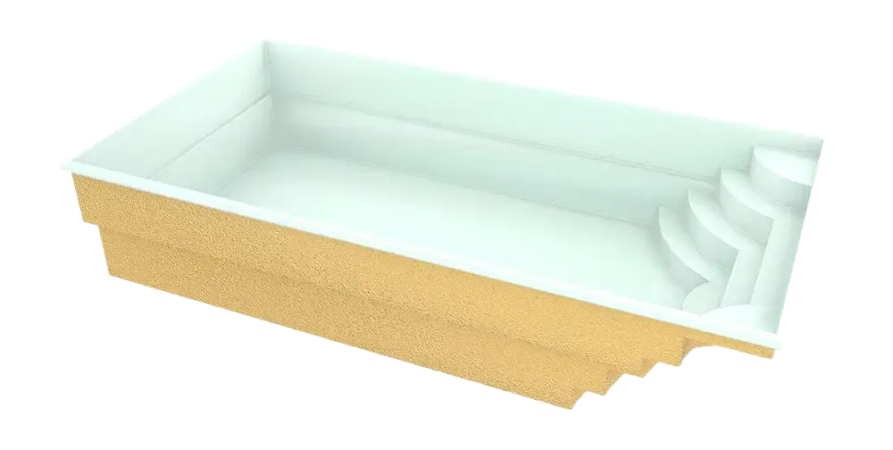 Fiberglass Pool Aruba 700 7.20m x 3.70m x 1.50m