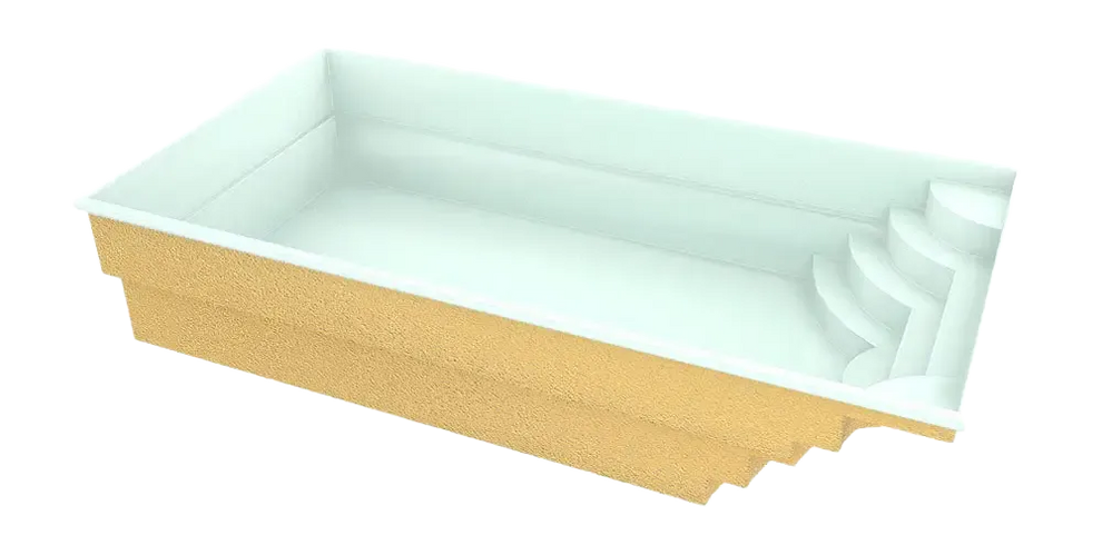Fiberglass Pool Aruba 700 7.20m x 3.70m x 1.50m