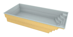 Fibreglass pool Aruba 800 8.20 m x 3.70 m x 1.50 m