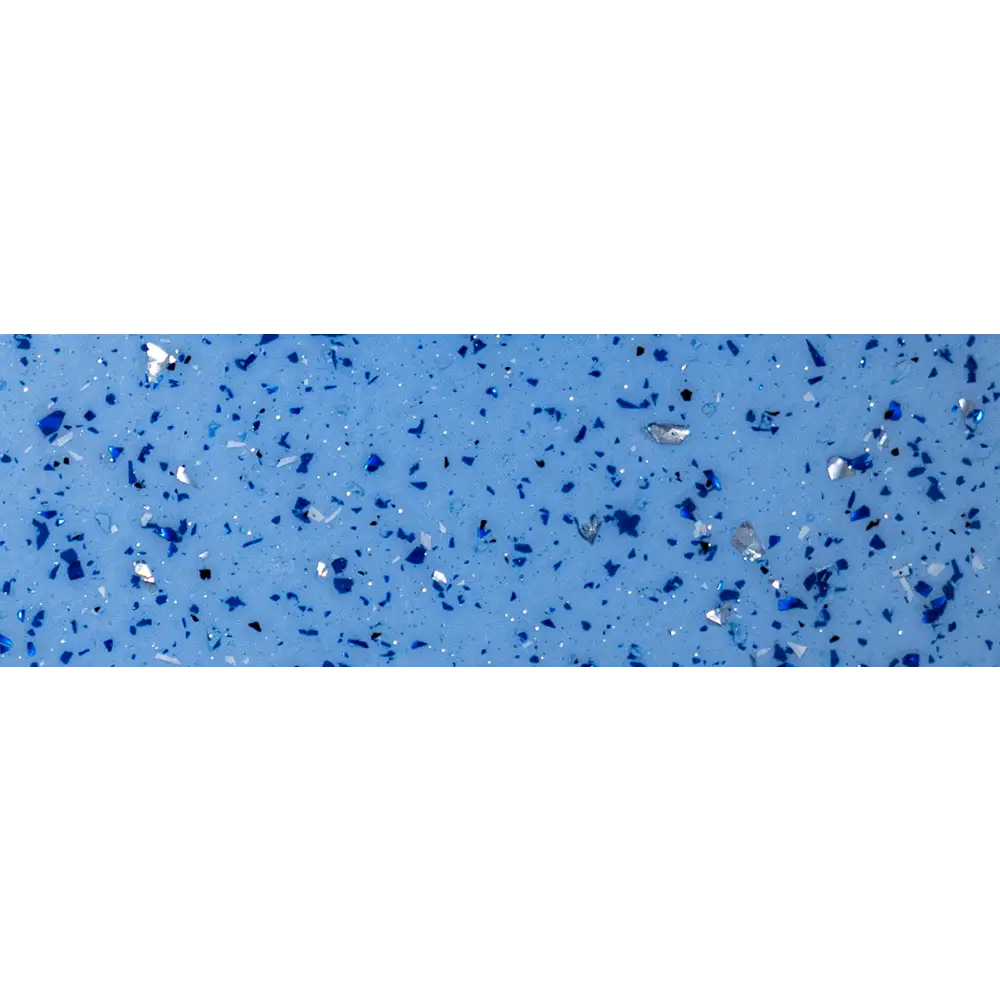 Blå glasfiberpool Bahama med förstärkt polyester, glas och metall