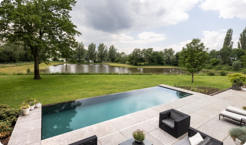 Pooltime Exclusive Infinity 10/20mm PP pool 4 x 8 x 1.5 m