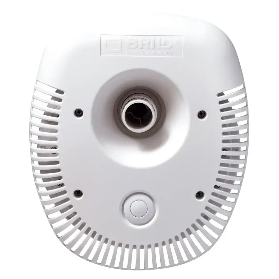 Vit Jetswim Brilix Elegance rökdetektor i plast med sensor och ventiler
