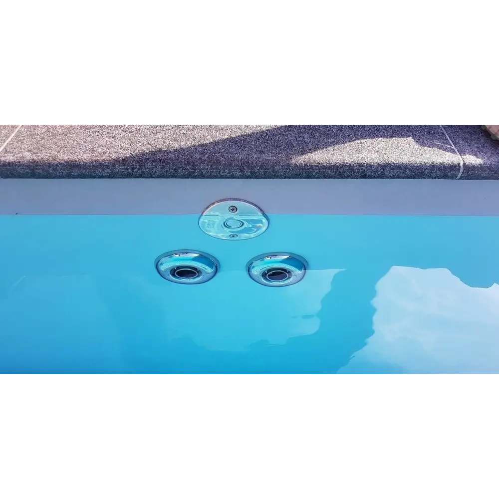 Silvriga cirkulära poolstrålar med blank finish i Natura Kiruna Paket