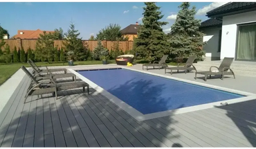 Natura Napoli coping stone set – blue pool cover