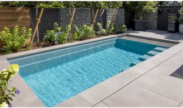 Leisurepools Linear pool – stylish design, clear blue water