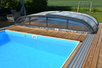 Pool Roof NIVO KIT 960B 4×9 (clear glass, side door)