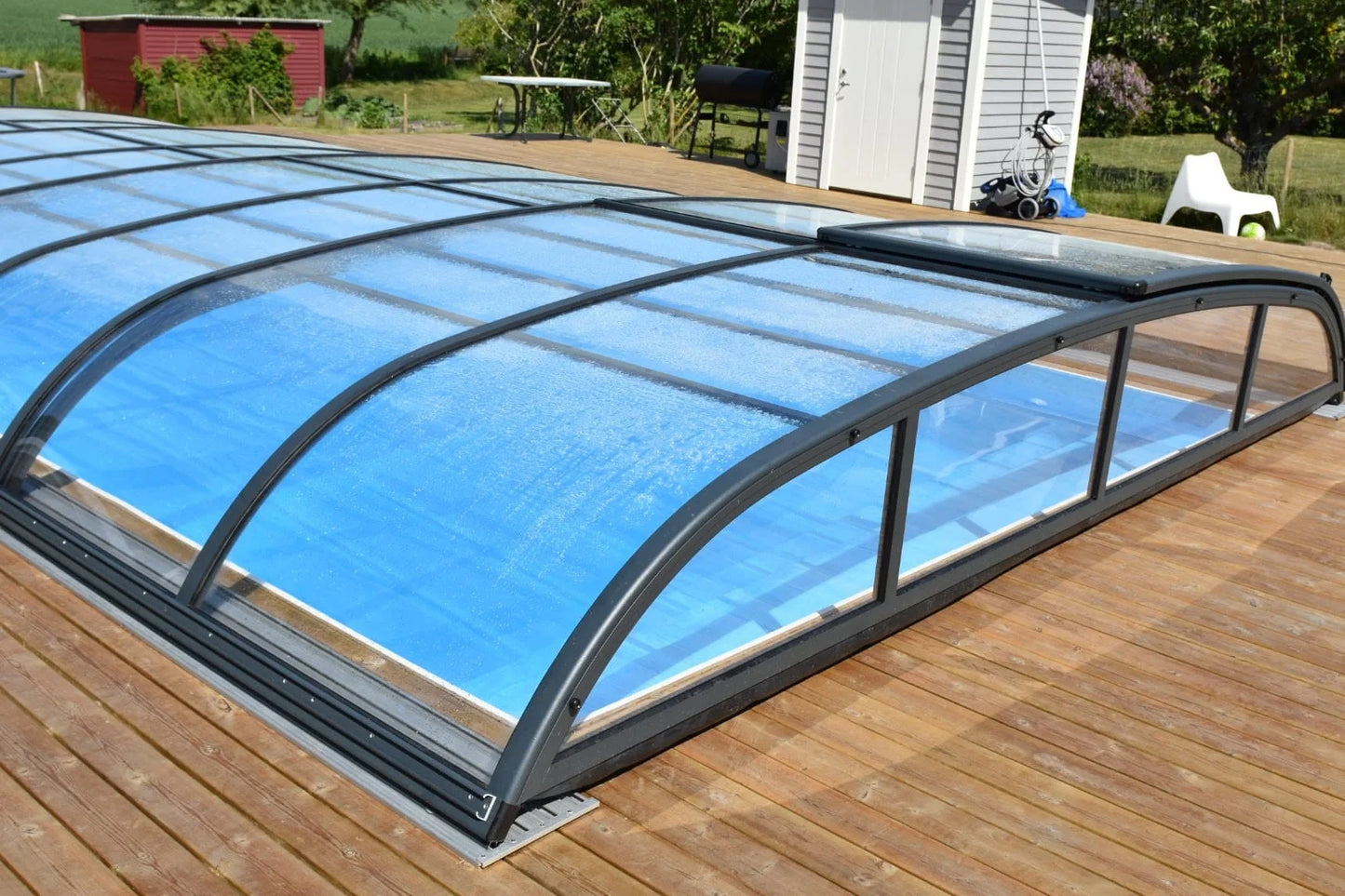 Pool Roof NIVO KIT 960B 4×9 (clear glass, side door)