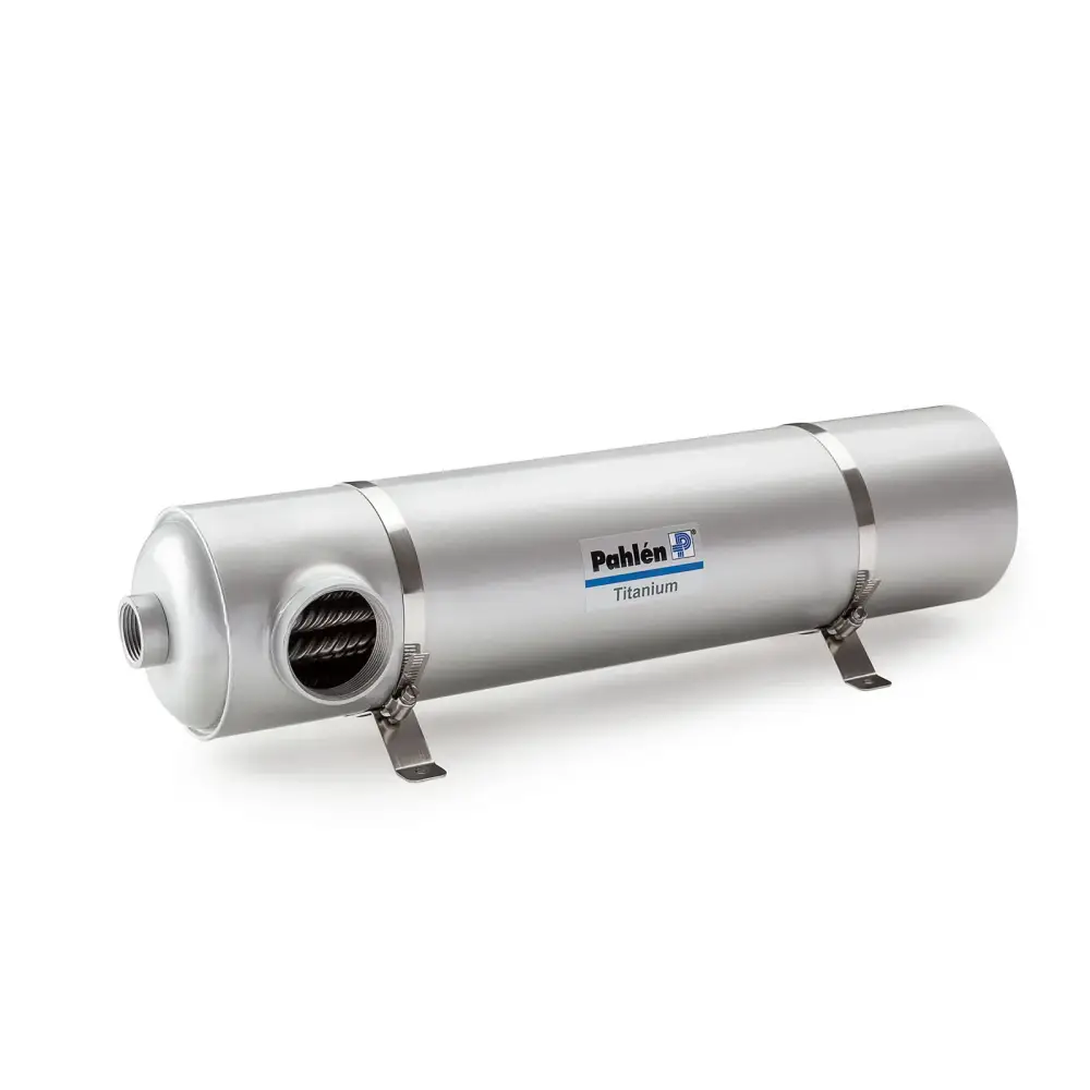 Maxi-Flo Titanium cylindriskt titanvattenfilter med bästa möjliga värmeöverföring