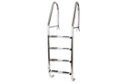 Pahlén hinged pool ladder, 4 steps, 510 mm arch
